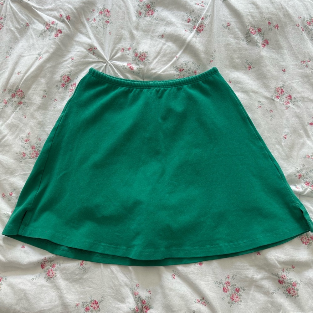Los Angeles Apparel Vibrant Green A-Line Skirt